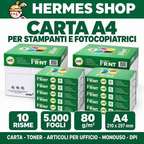 Risme carta 80g - 10,