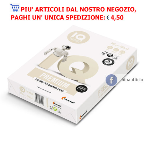 Risma fogli carta 160gr - a4,